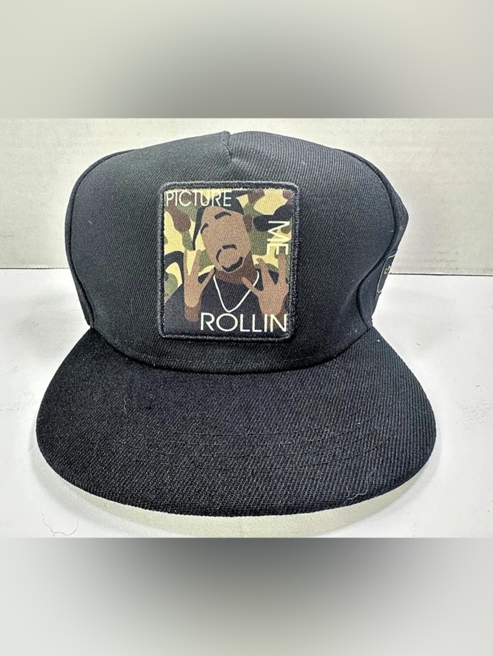 Cayler & Sons Picture Me Rollin 2pac Tupac Snapback Hat Black Camo Snapback Hat